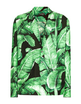 Banana-tree-print silk shirt -  | Dolce &amp; Gabbana