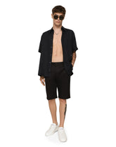 Linen Hawaiian shirt with DG hardware -  | Dolce &amp; Gabbana