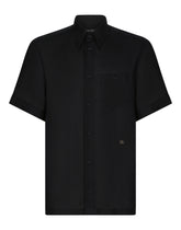 Linen Hawaiian shirt with DG hardware -  | Dolce &amp; Gabbana