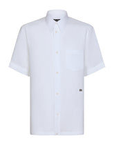 Linen Hawaiian shirt with DG hardware -  | Dolce &amp; Gabbana
