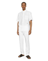 Linen Hawaiian shirt with DG hardware -  | Dolce &amp; Gabbana