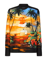 Hawaiian-print nylon shirt -  | Dolce & Gabbana
