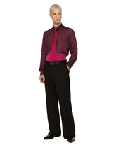 Silk jacquard Martini-fit shirt with DG logo and ocelot -  | Dolce & Gabbana