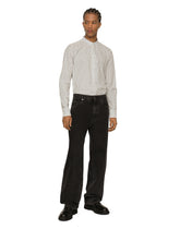 Poplin Gold-fit shirt with DG logo print -  | Dolce & Gabbana