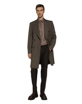 Silk Martini-fit shirt with tie print -  | Dolce &amp; Gabbana
