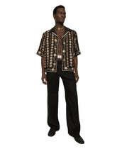 Coin print silk Hawaiian shirt -  | Dolce & Gabbana