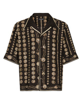 Coin print silk Hawaiian shirt -  | Dolce & Gabbana
