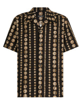 Coin print stretch drill Hawaiian shirt -  | Dolce & Gabbana