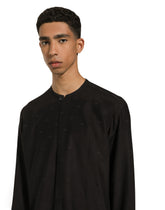 Martini fit silk shirt with plastron -  | Dolce &amp; Gabbana