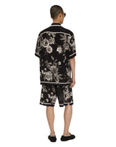 Silk Hawaiian shirt with floral print -  | Dolce &amp; Gabbana