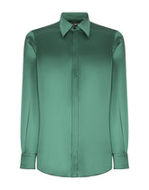 Silk satin Martini-fit shirt -  | Dolce &amp; Gabbana