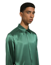 Silk satin Martini-fit shirt -  | Dolce &amp; Gabbana