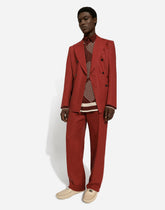 Printed crepe de chine silk Martini-fit shirt -  | Dolce &amp; Gabbana