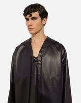 Leather blouse with sailor-style cape -  | Dolce & Gabbana