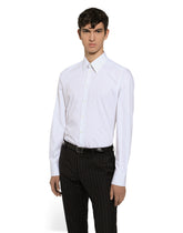 Cotton Martini-fit shirt -  | Dolce &amp; Gabbana