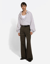 Super-oversize striped poplin shirt -  | Dolce &amp; Gabbana