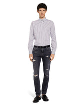 Martini shirt in striped poplin -  | Dolce &amp; Gabbana