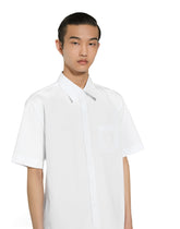 Cotton shirt with DG embroidery -  | Dolce &amp; Gabbana