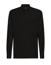 Cotton shirt with DG embroidery -  | Dolce &amp; Gabbana