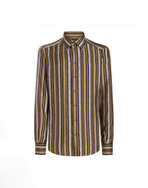 Silk shirt with tie print -  | Dolce &amp; Gabbana