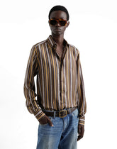 Silk shirt with tie print -  | Dolce &amp; Gabbana
