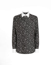 Silk shirt with tie print -  | Dolce &amp; Gabbana