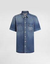 Denim shirt with logo -  | Dolce &amp; Gabbana
