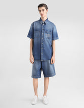 Denim shirt with logo -  | Dolce &amp; Gabbana