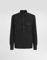 Cotton shirt with plaque -  | Dolce &amp; Gabbana