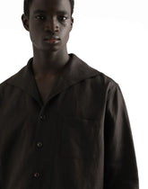 Three-button long-sleeved linen shirt -  | Dolce &amp; Gabbana
