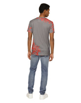 Coral-print cotton T-shirt with DG patch -  | Dolce &amp; Gabbana