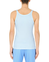 Fine-rib cotton jersey singlet -  | Dolce & Gabbana