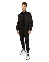 Cotton piqué polo-shirt with branded tag -  | Dolce & Gabbana