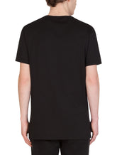Cotton t-shirt with flocked Dolce&Gabbana logo -  | Dolce & Gabbana