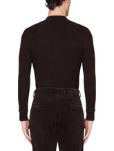 Long-sleeved grandad neck top -  | Dolce & Gabbana