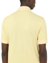 Cotton piqué polo shirt with branded plate -  | Dolce & Gabbana