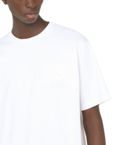 Stretch cotton t-shirt with 3d DG logo -  | Dolce & Gabbana