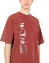 Cotton T-shirt with road-sign print -  | Dolce &amp; Gabbana