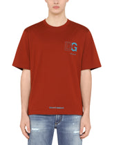 Cotton T-shirt with 3D DG logo -  | Dolce & Gabbana