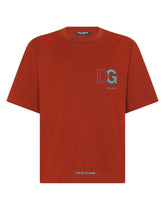 Cotton T-shirt with 3D DG logo -  | Dolce & Gabbana