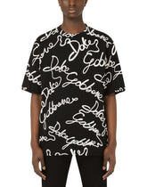 Jersey T-shirt with rubberized Dolce&Gabbana logo -  | Dolce & Gabbana