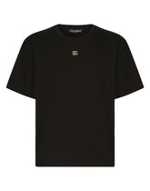 Cotton T-shirt with DG logo -  | Dolce & Gabbana