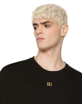 Cotton T-shirt with DG logo -  | Dolce & Gabbana