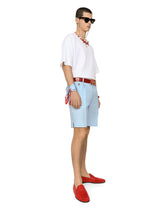 Cotton T-shirt with coral necklace and DG patch -  | Dolce & Gabbana