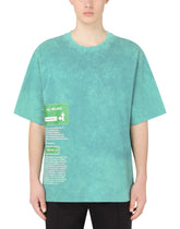 Washed cotton T-shirt with print -  | Dolce &amp; Gabbana