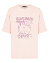 Printed cotton T-shirt with patch embellishment -  | Dolce & Gabbana