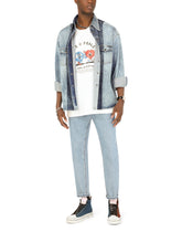 Printed cotton T-shirt with patch embellishment -  | Dolce & Gabbana