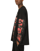 Long-sleeved cotton T-shirt with print -  | Dolce & Gabbana