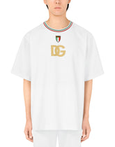 Technical jersey T-shirt with DG print and patch -  | Dolce & Gabbana