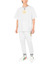 Technical jersey T-shirt with DG print and patch -  | Dolce & Gabbana